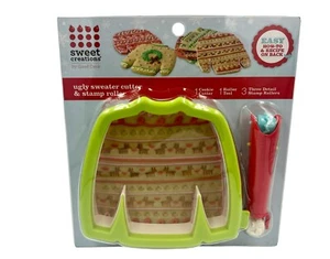 Ugly Sweater Cookie Cutter with Roller Tool Christmas Holiday Sweet Creations - Picture 1 of 10