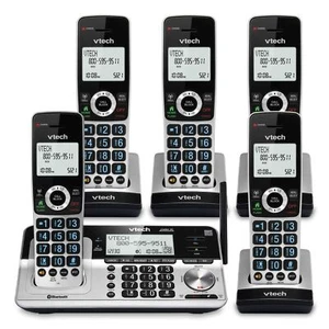 VTech VS113-5 Rango Extendido 5 Auricular Teléfono Inalámbrico para Hogar con Bloque de Llamadas... - Imagen 1 de 11