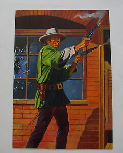 Originalzeichnung / Titelbild für spanischen Westernroman