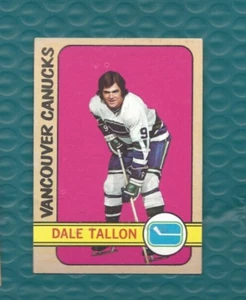Tarjeta de hockey Topps 1972 #15 Dale Tallon Vancouver Canucks EX - Imagen 1 de 2