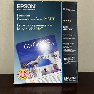 Epson Premium Presentation Paper MATTE (8.5x11 Inches, Double-sided, 50 Sheets) - Image 1 of 3