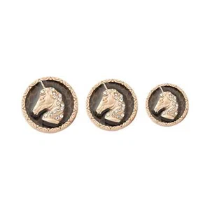 5pcs metal decorative button unicorn pattern for diy sewing design craft project - Picture 1 of 9