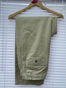 GAP Mens Beige Cotton Chinos Zipfly W32 L30 - Picture 1 of 3