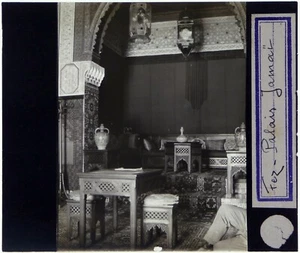 Maroc.Fez.Palais Jamai.Photo sur Verre.Lantern Magic.Projection Lanterne Magique - Picture 1 of 2