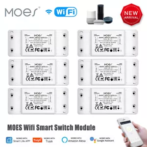 1-6stk Wifi WLAN Switch Smart Schalter Modul APP-Steuerung 10A für Alexa Google - Bild 1 von 39