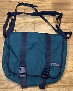 Jansport Green Laptop Messenger School Business Professional Bag - Picture 1 of 11