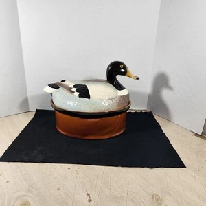 Vintage Port USA Mallard Duck Casserole Roasting Pot Dish 3 Quarts USA Made  - Picture 1 of 12