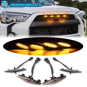 4PCS Front Smoked Amber LED Grille Lights & Harness for Toyota 4Runner 2014-2019 - Bild 1 von 12
