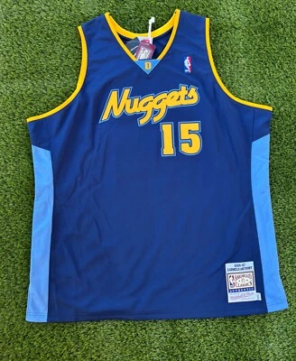 NWT Denver Nuggets Carmelo Anthony #15 Retro Authentic NBA Basketball Jersey - Image 1 of 4