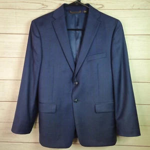 Boy's Michael Kors Wool Notched Collar Two Button Blue Blazer Size 16R - Picture 1 of 9
