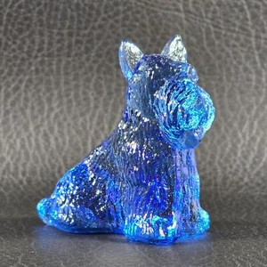 Boyd's Crystal Art Glass DUKE the SCOTTIE DOG #2 2nd Series BLUE VIOLET 2-18-09 - Picture 1 of 4