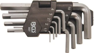 BGS Winkelschlüssel Satz Innen 6 Kant 1,5-10 mm 9 teilig 807 - Picture 1 of 3