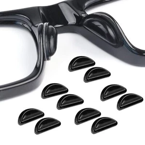 5 pares de almohadillas adesivi de silicona para la nariz de los anteojos - Foto 1 di 7