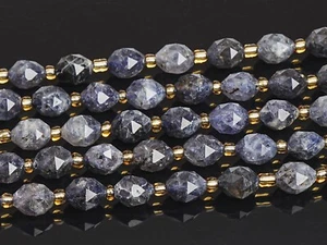 Cuentas sueltas facetadas rondelle gris púrpura gris natural genuino de 6 mm AA+ - Imagen 1 de 3