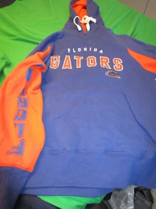 NWT WOMENS FLORIDA GATORS HANDS HIGH HOODIE HOODED SWEATSHIRT BLUE LARGE - Picture 1 of 2