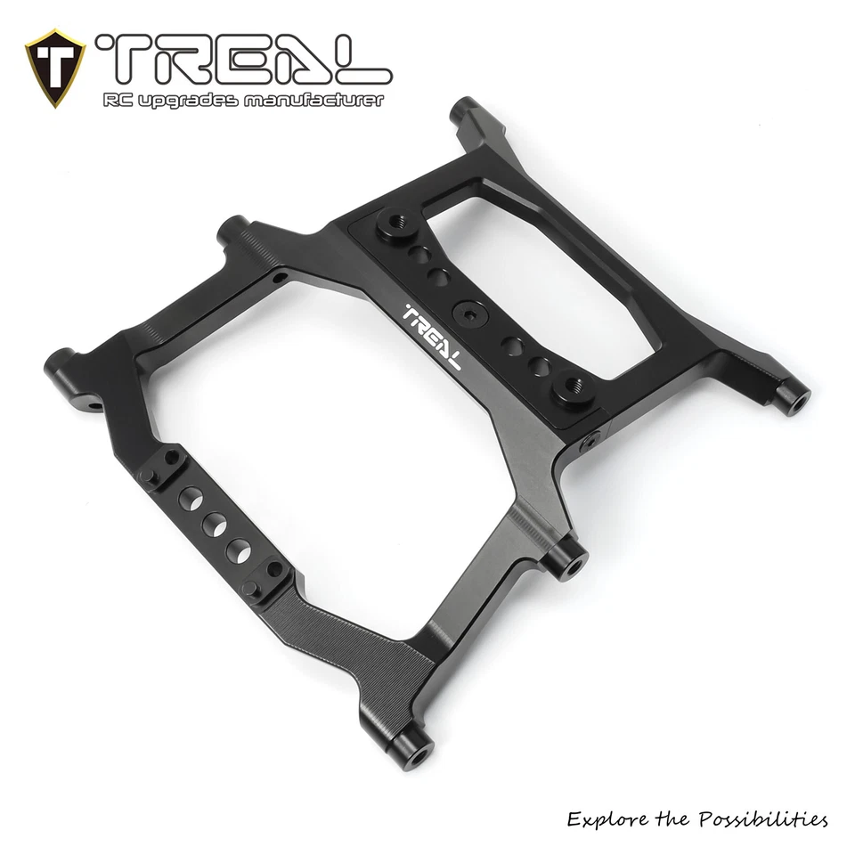 Actualización de chasis trasero Treal Axial SCX6 negro 7075 aluminio Foto 1 de 1