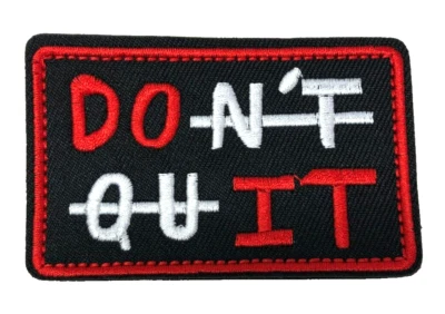 Patch Sew On Take Off Embroidered Clothing Hats Jackets Coat  Sign Message A323 - Image 1 of 4