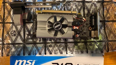 MSI NVIDIA GeForce 210 1GB PCI-E Graphics Video Card N210-MD1G/D3 LOW PROFILE - Image 1 of 4