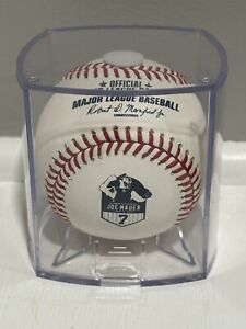 Joe Mauer Jersey Retirement Logo Baseball Official Rawlings MLB Rare Ball HOF