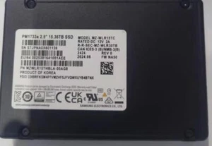 New Samsung PM1733A 15.36TB SSD NVME MZWLR15THBLA-00AG8 MZ-WLR15TC U.2 PCIE 4.0 - Picture 1 of 2