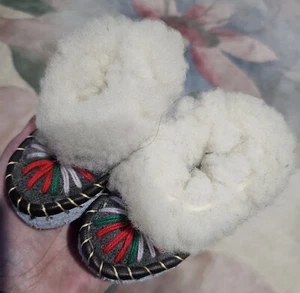 Handmade Baby Sleepers 100% Genuibe Sheep - Picture 1 of 6