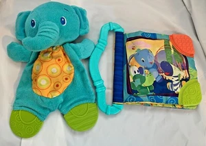 Bright Starts Teether & Read Play Book & Elephant Snuggle & Teether - Picture 1 of 6