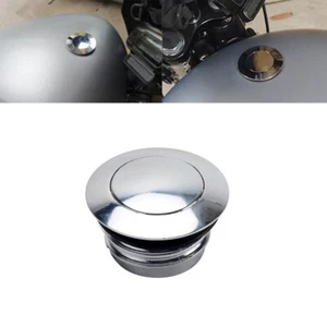 Chrome Fuel Gas Tank Pop-Up Cap For Harley Electra Glide Ultra Classic RoadGlide - Picture 1 of 7