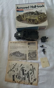 Vintage Monogram Armored Half Track Model Tank Kit Pre-built - Bild 1 von 16