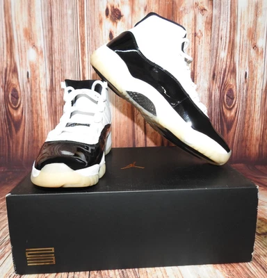 Talla 14 Air Jordan 11 Retro DMP Mid Gratitude Defining Moments Negro Blanco Caja Foto 1 de 4