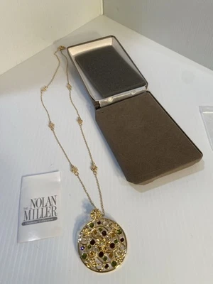 COLLAR NOLAN MILLER CON COLGANTE DE DIAMANTES DE IMITACIÓN DISEÑO ELITE Foto 1 de 4