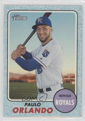 2017 Topps Heritage Blue Border /50 Paulo Orlando #276 - Image 1 of 2