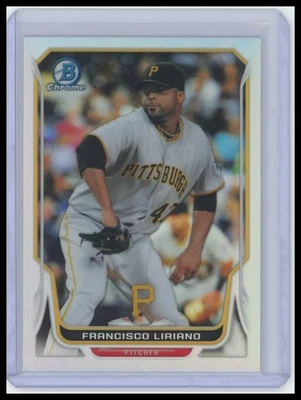 Bowman Chrome #96 2014 refractor Francisco Liriano #/500 Foto 1 de 2