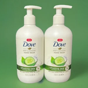 Dove, Deep Cleansing Hand Wash, Cucumber & Green Tea, 13.5 fl oz (400 ml) 2 Pack - Picture 1 of 2