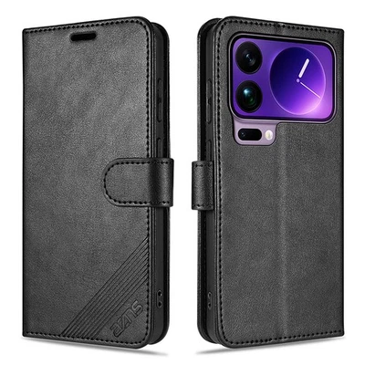 Funda tipo billetera magnética abatible de cuero para Xiaomi 17 Pro/Max a prueba de golpes Foto 1 de 4