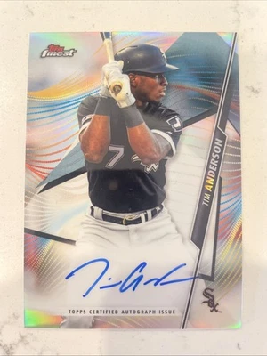 2020 Topps Finest Tim Anderson Finest Auto Refractor #FA-TA White Sox - Image 1 of 2