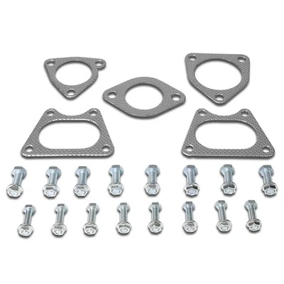 Fit 03-07 Honda Accord 3.0L V6 Aluminum Exhaust Manifold Header Gasket Set+Bolts - Image 1 of 4