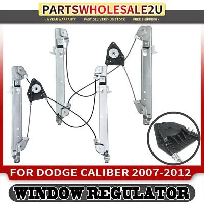 2x Reguladores de ventana eléctrica delanteros izquierda y derecha para Dodge Caliber 2007-2012 hatchback Foto 1 de 4