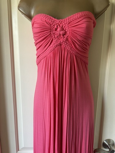 VALENTINO Bellissimo abito Maxy Sweetheart rosa punch marca SKY Med nuovo con etichette sconto 50%!