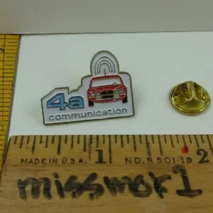 4a Communication French 1980s-90s VINTAGE pin tie tac - Picture 1 of 1