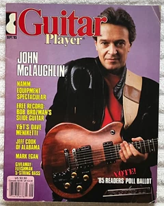 GUITAR PLAYER September 1985 JOHN MCLAUGHLIN Mark Egan JEFF COOK Cat Coore NICE! - Foto 1 di 3