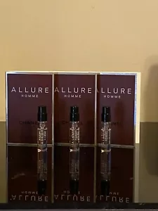ALLURE HOMME Eau de Toilette Spray samples lot 3 pcs. - Picture 1 of 3