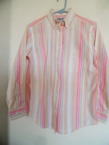 NEU MIT ETIKETT DAMEN CAB CREEK FALTENFREI GESTREIFTES TOP SHIRT BLUSE GRÖSSE 4P - Bild 1 von 3