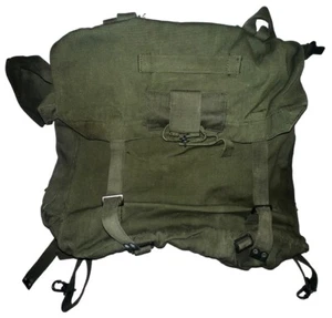 Army MECO 8465-99-120 1979 Satchel Rucksack Messenger Bag Military Webbing Pack - Picture 1 of 7