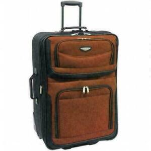 Travel Select Amsterdam Expandable Rolling Upright Luggage, Orange, Checked-L...