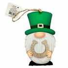 Hobby Lobby St. Patrick’s Day  Horseshoe Lucky Leprechaun Gnome Ornament New 6”