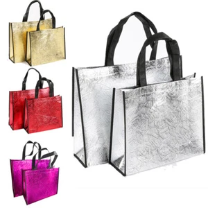 Lady Grocery Bag Summer Holiday Tote Non-Woven Shopping Bags Reusable Handbag x1 - Picture 1 of 16