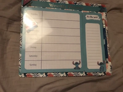 Disney stitch Primark to do list weekly planner brand new sealed - Image 1 of 4