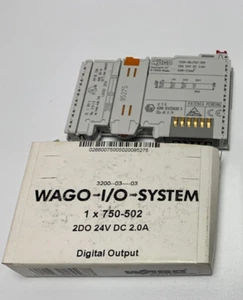 NEW! WAGO CORPORATION 750-502 2-CHANNEL DIGITAL OUTPUT MODULE 24VDC - Picture 1 of 5