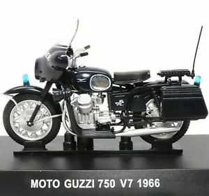 Moto Guzzi 750 V7 1966 Carabinieri 1:24 Die-cast Moto Moto Moto Nuova CB97 - Foto 1 di 5
