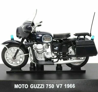Moto Guzzi 750 V7 1966 Carabinieri 1:24 Die-cast Motorcycle Motorbike New CB97 - Image 1 of 4